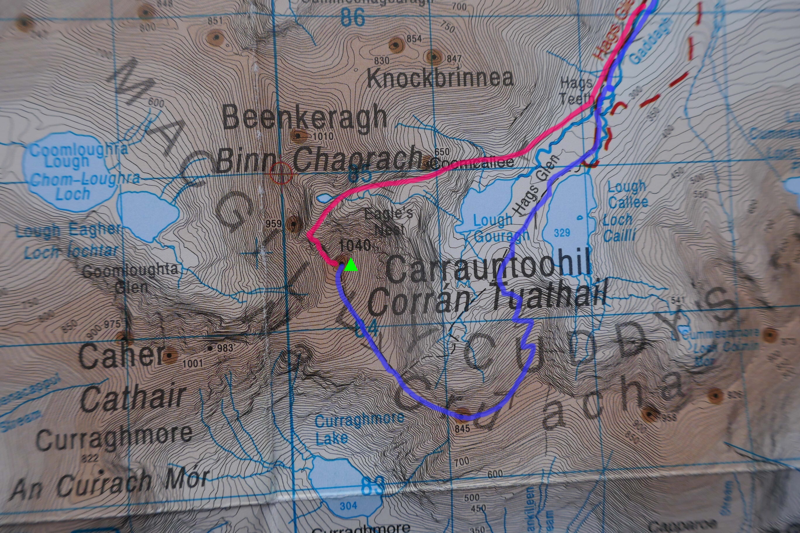 mapa Carrauntoohil_1040m_50k